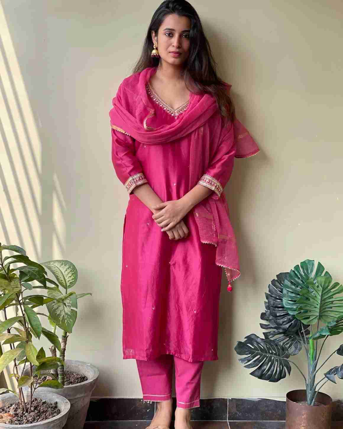 Allin I Villin Pink Kurta Set - Premium Cotton Blend Diwali Collection 2024