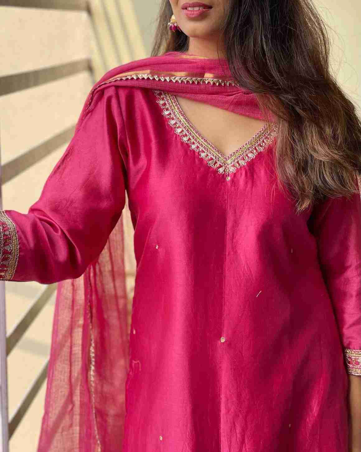 Allin I Villin Pink Kurta Set - Premium Cotton Blend Diwali Collection 2024