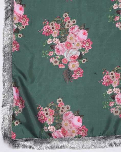 Allin I Villin Green Embroidered Chanderi Silk Suit for Winter Weddings & Festivities